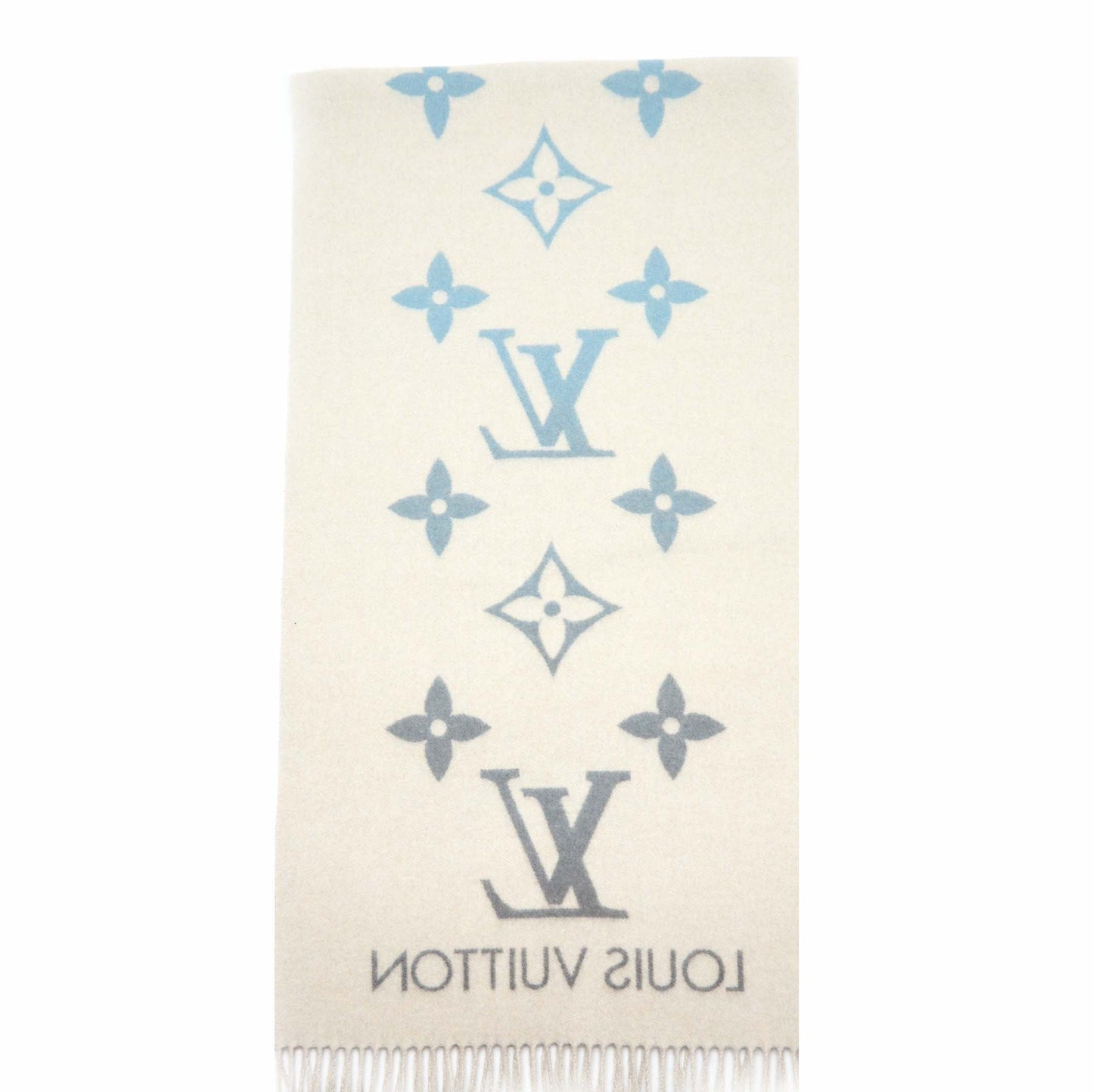 Louis Vuitton Reykjavik Gradient Scarf 190 x 45cm Cashmere Blue Rose
