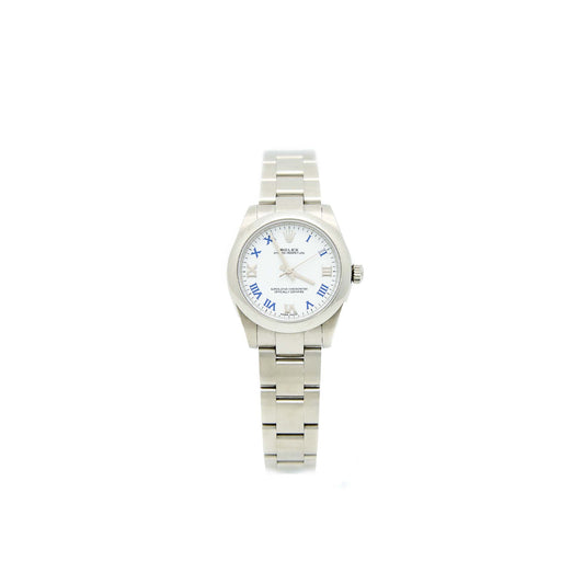 Rolex Oyster Perpetual 31MM Oystersteel Features White Dial Oyster Bracelet M177200-0016
