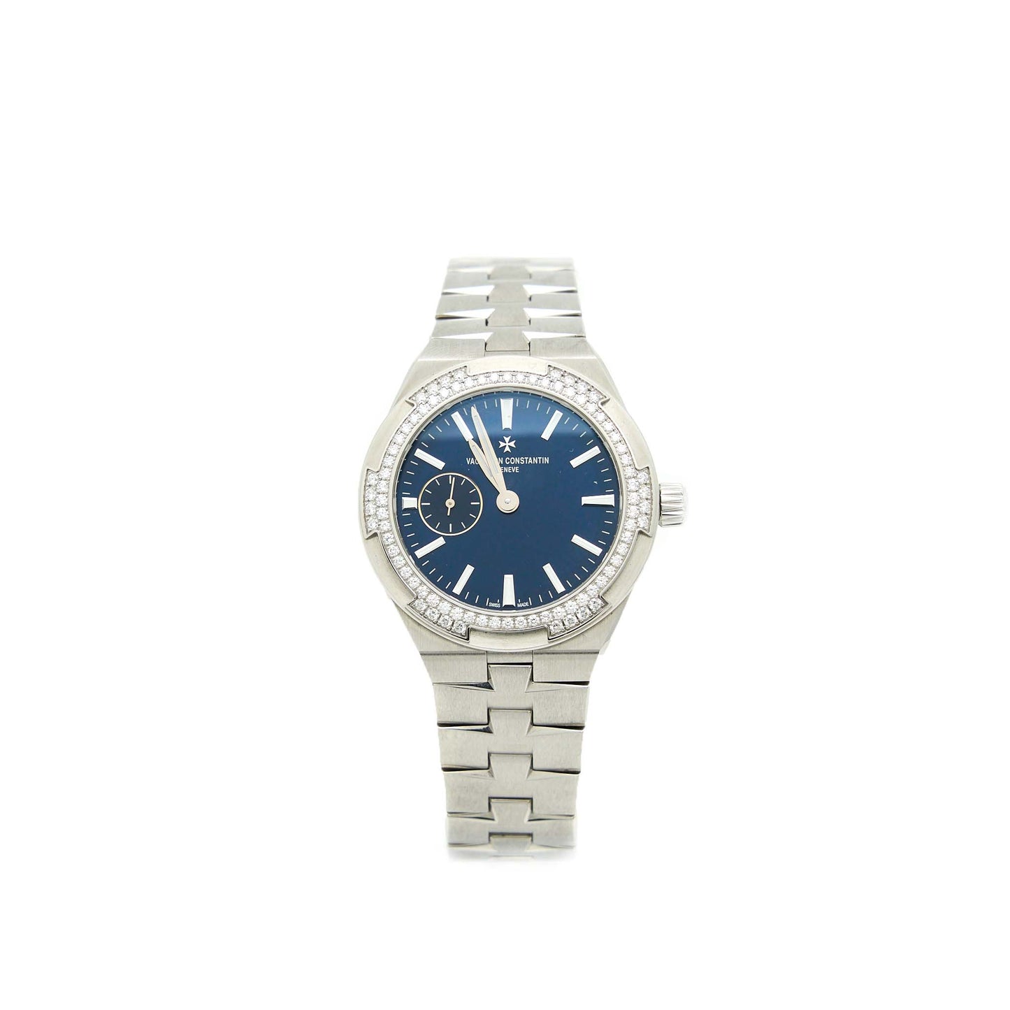 Vacheron Constantin 37mm Overseas Automatic Watch Blue Dial With Diamonds Ref:2305V/100A-B170