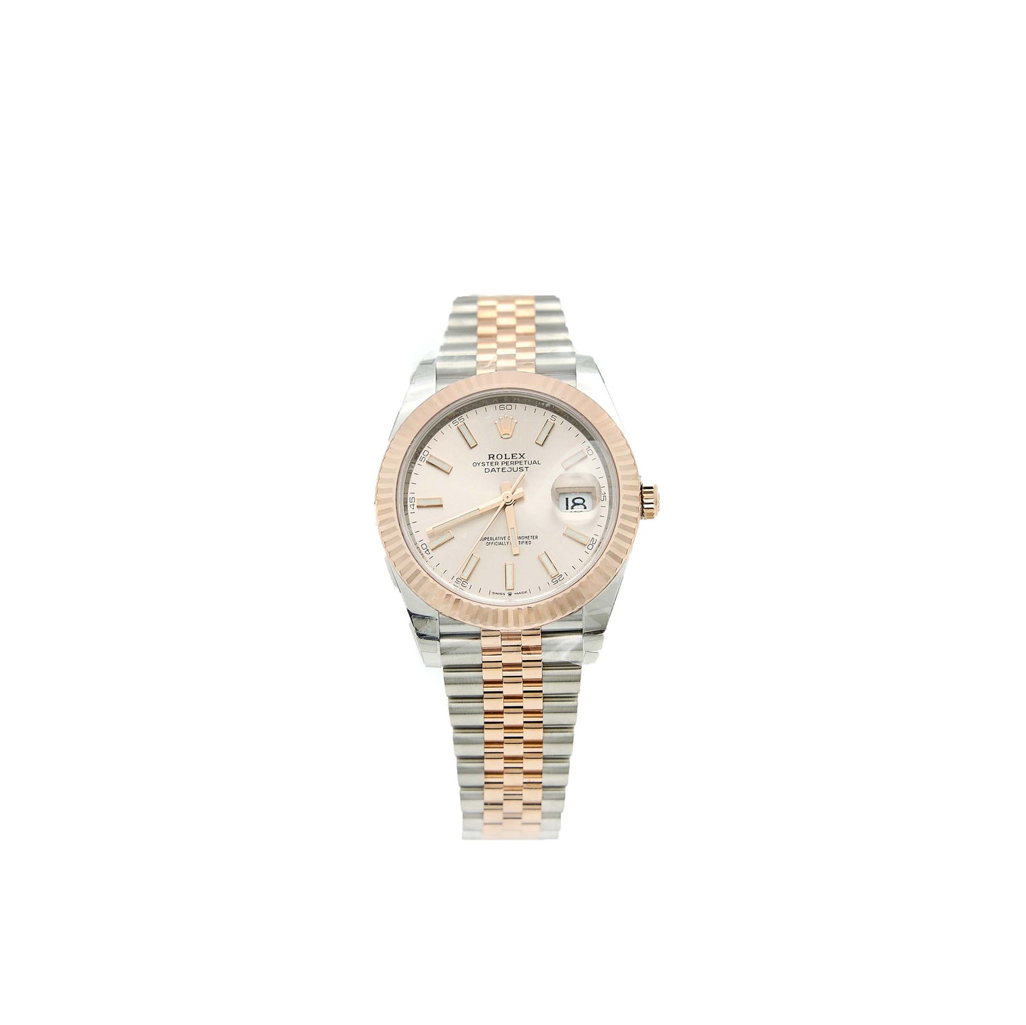 Rolex Datejust 41MM Oystersteel and Everose Gold Sundust Dial M126331–0010