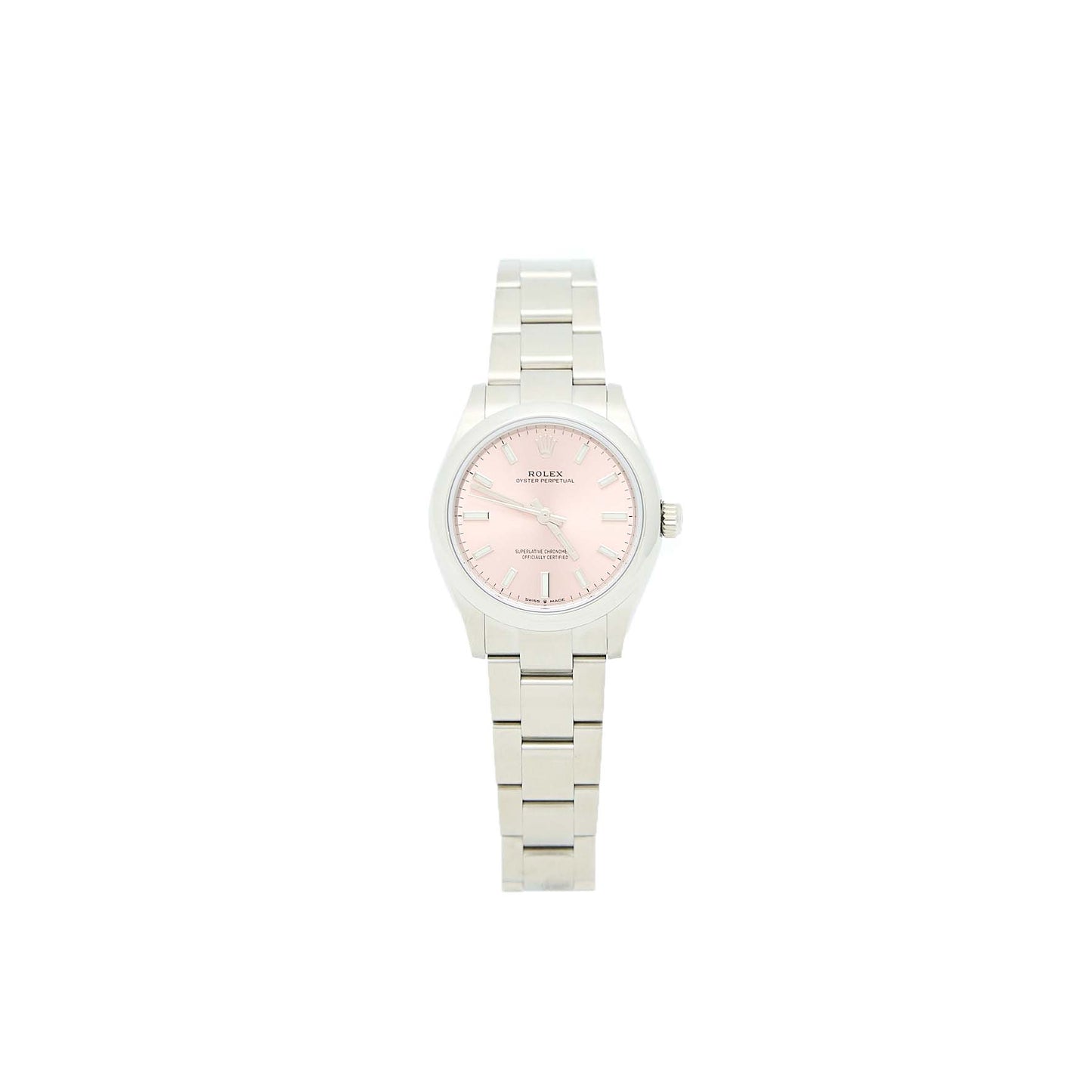 Rolex Oyster Perpetual 31mm Oystersteel With Pink Dial And Oyster Bracelet M277200-0004