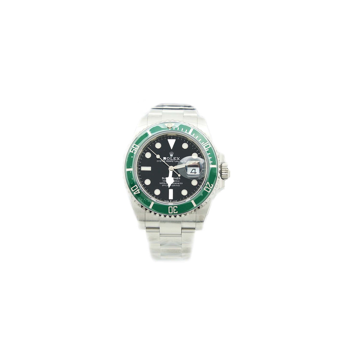 Rolex 41mm Submariner Date In Oystersteel With A Cerachrom Bezel Insert In Green Ceramic M126610LV-0002