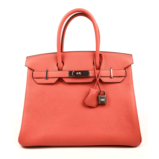 Luxury Hermes 30cm Bougainvilea Togo Birkin with Palladium