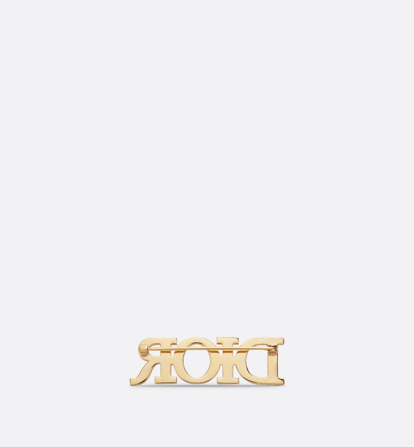 Luxury DiorEvolution Brooch Gold Finish Metal And White Crystals