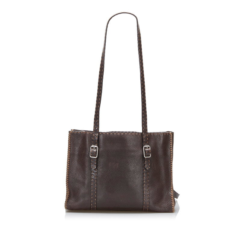 Luxury FendiLeather Shoulder Bag - '10s