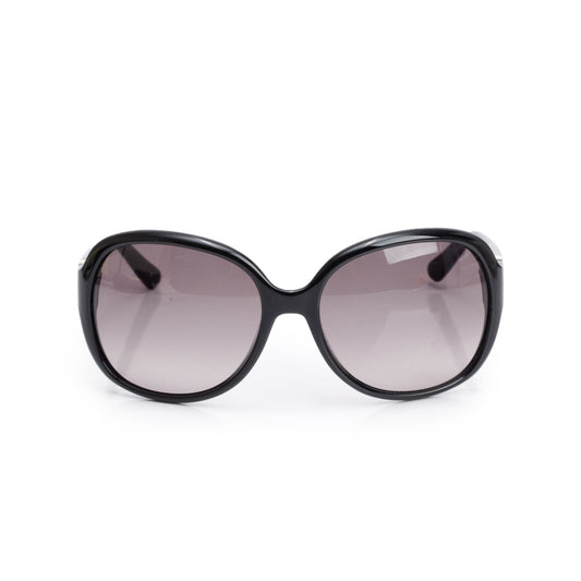 Valentino V612S  Black Acetate V Logo Square Sunglasses