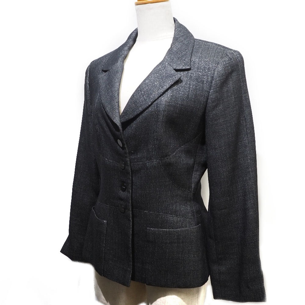 Chanel Wool Tailored Jacket Black