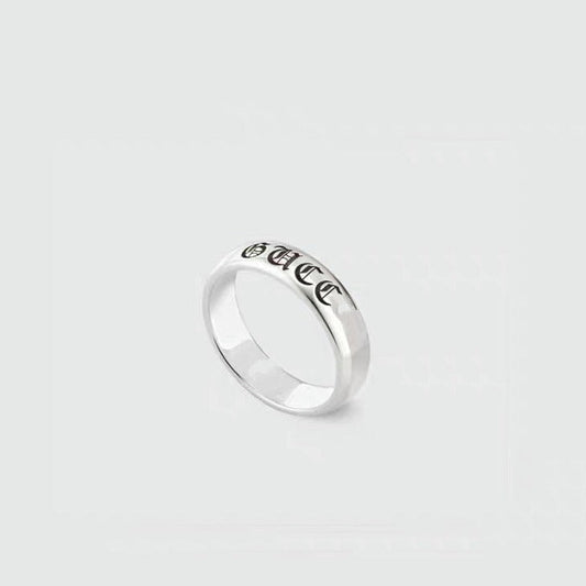 Luxury Gucci GG SOAVE AMORE STERLING RING