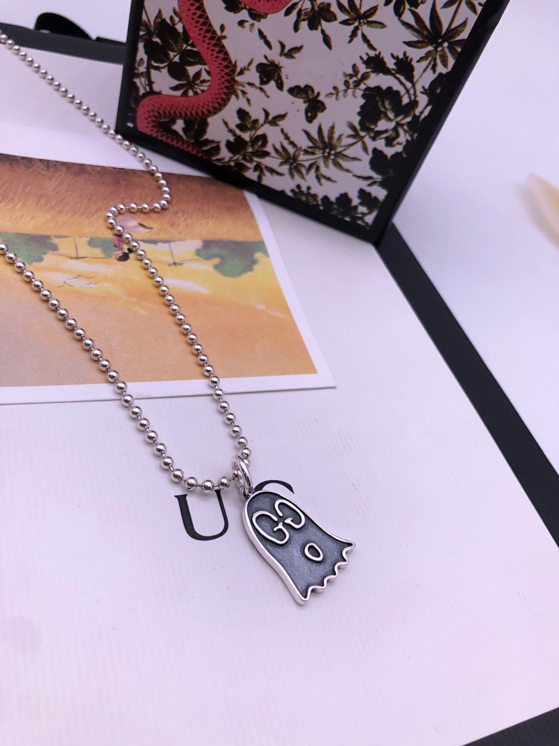 Luxury Gucci GG GHOST NECKLACE