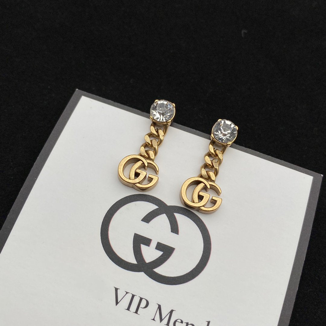 Luxury Gucci GG MARMONT DROP EARRINGS