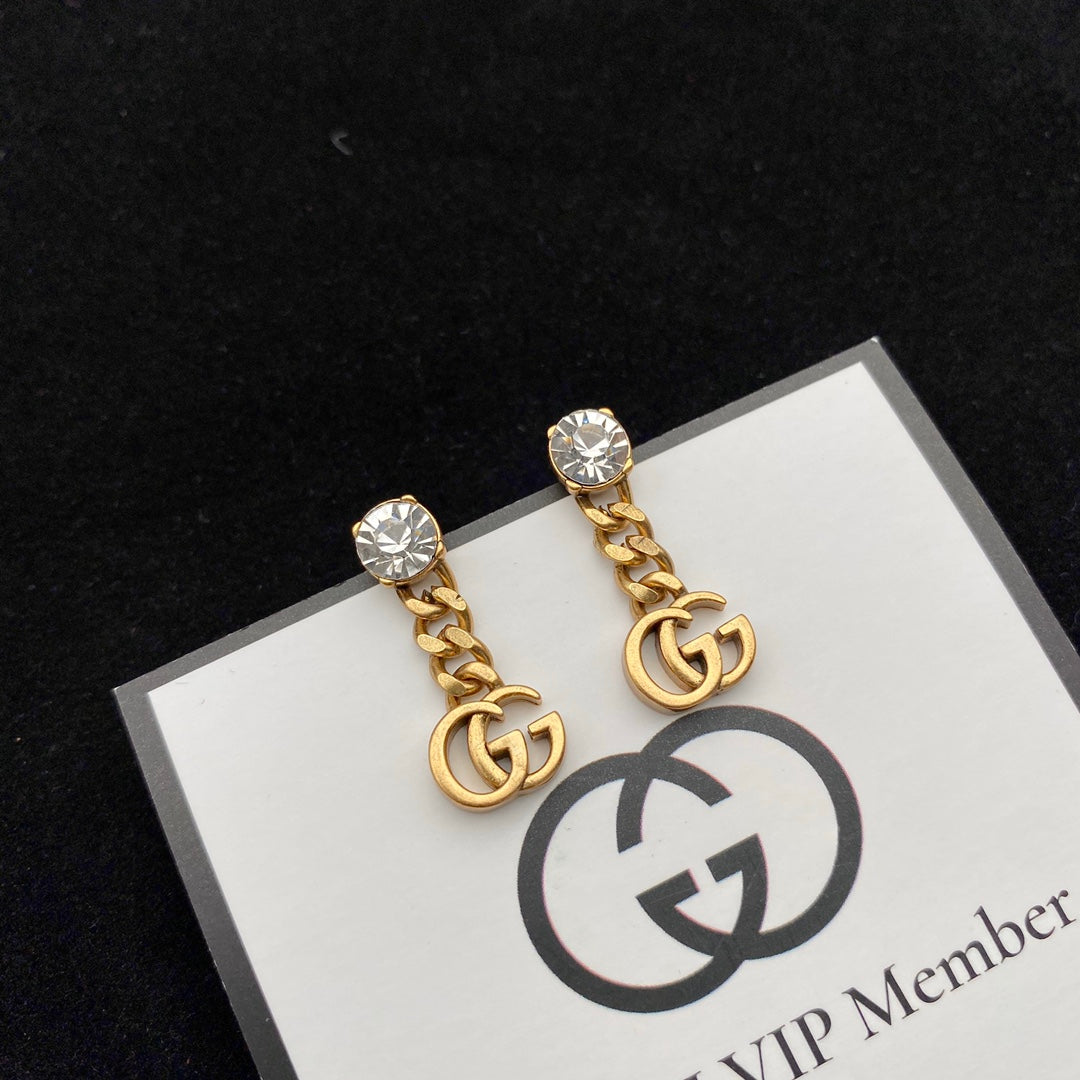Luxury Gucci GG MARMONT DROP EARRINGS