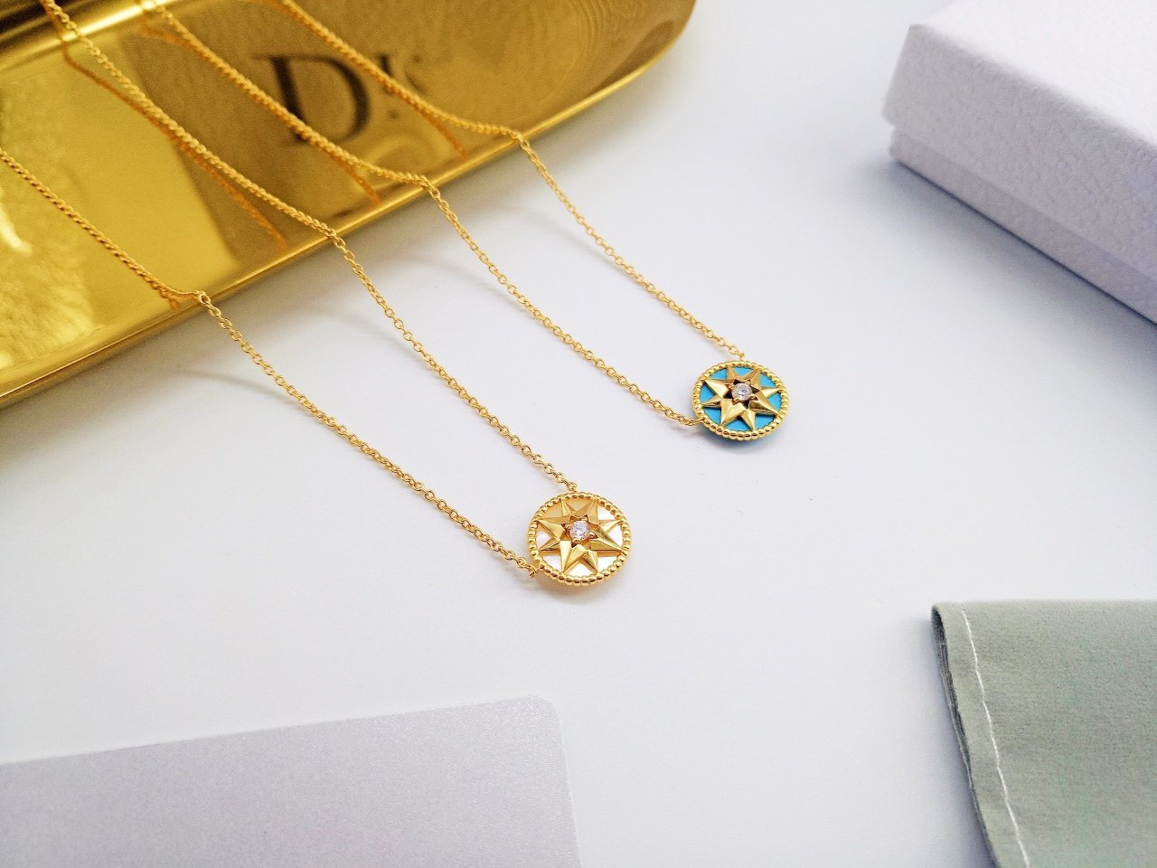 Luxury DiorSTERLING SILVER EIGHT-POINTED STAR COMPASS SERIES NECKLACE