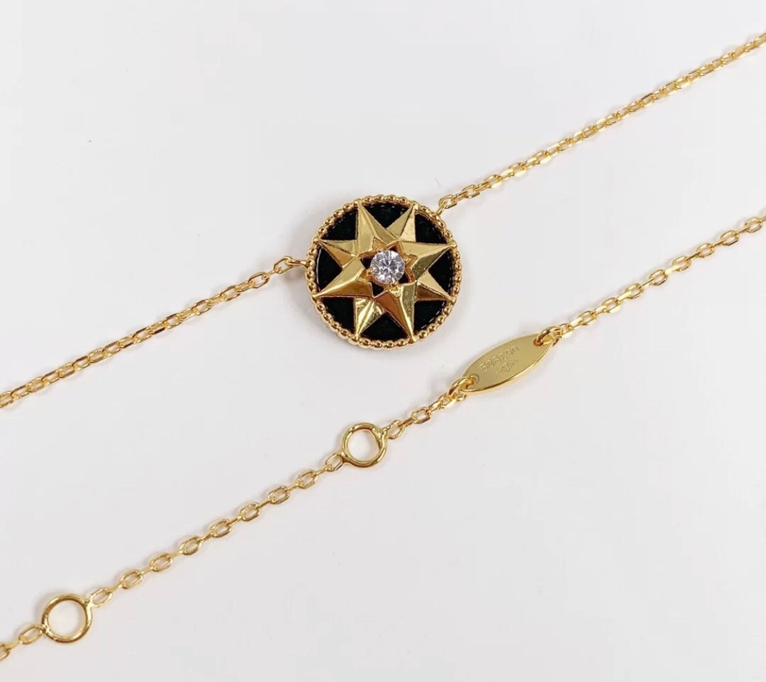 Luxury DiorNATURAL BLACK ONYX COMPASS NECKLACE VICTOIRE