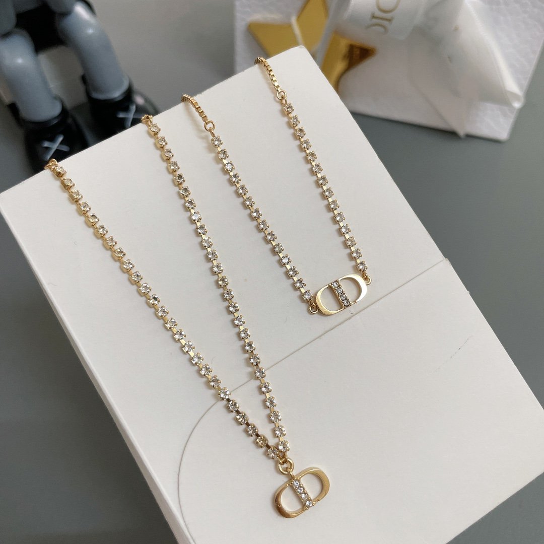 Luxury DiorCHAIN DIAMOND NECKLACE