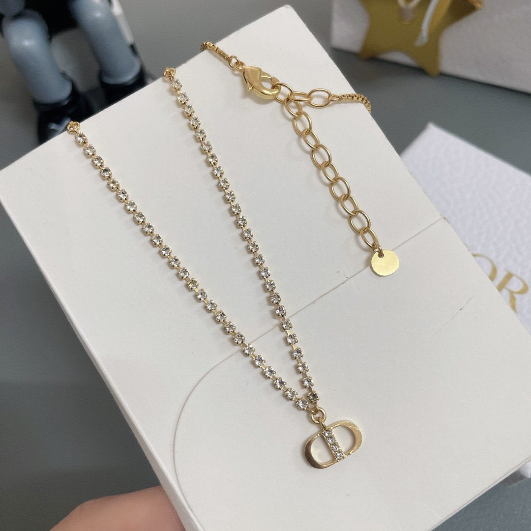 Luxury DiorCHAIN DIAMOND NECKLACE