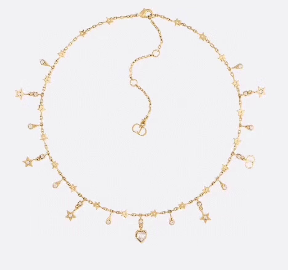 Luxury DiorSTAR LOVE NECKLACE WITH THE SAME MATERIAL