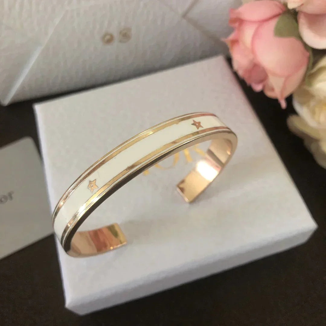 Luxury DiorCODE BANGLE GOLD-FINISH METAL AND LACQUER WOMEN