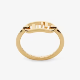 Luxury FendiO'LOCK GOLD RING