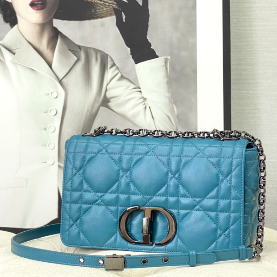 Luxury Diormedium caro 25.5 azure blue black hardware