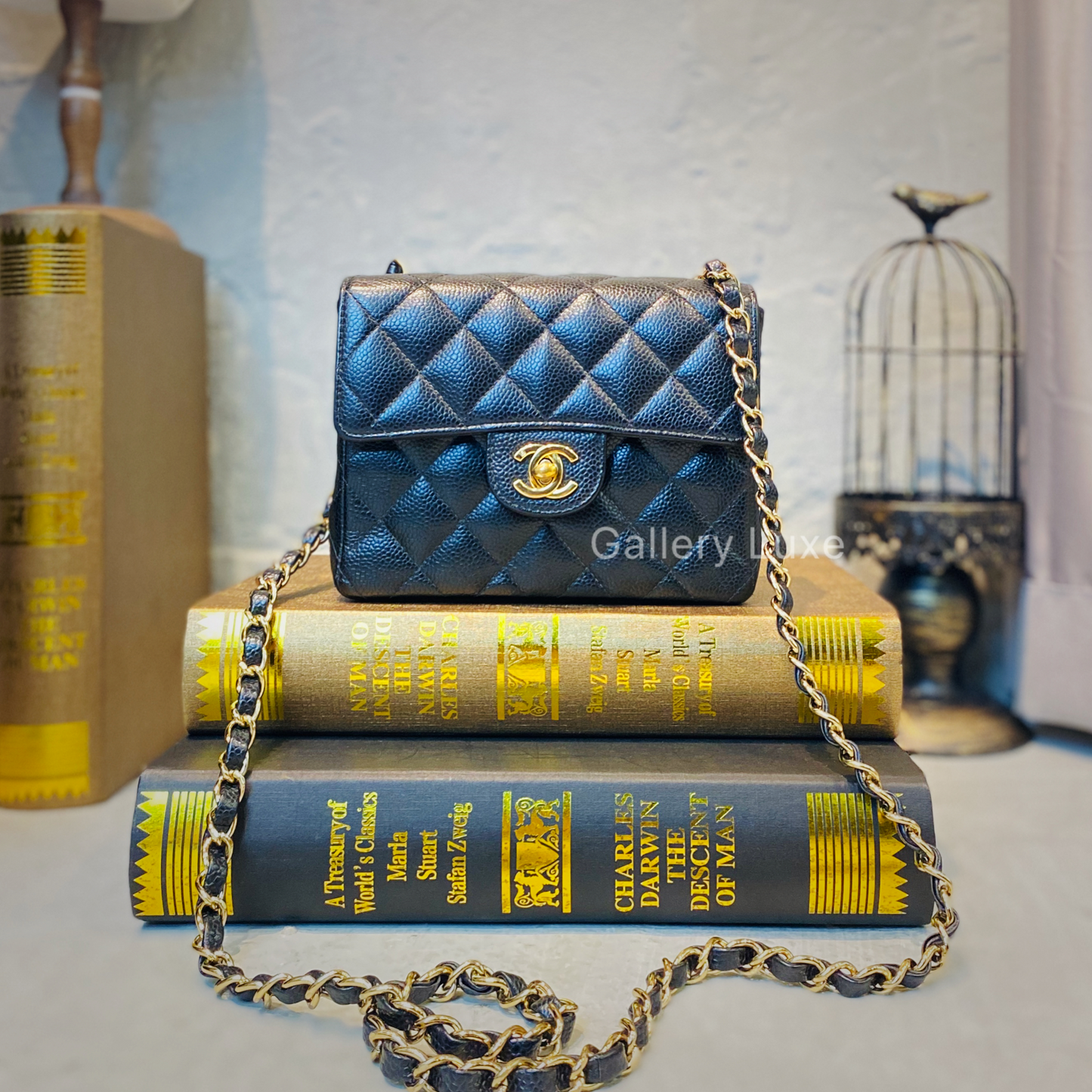 No.2253-Chanel Vintage Caviar CF Mini 17cm