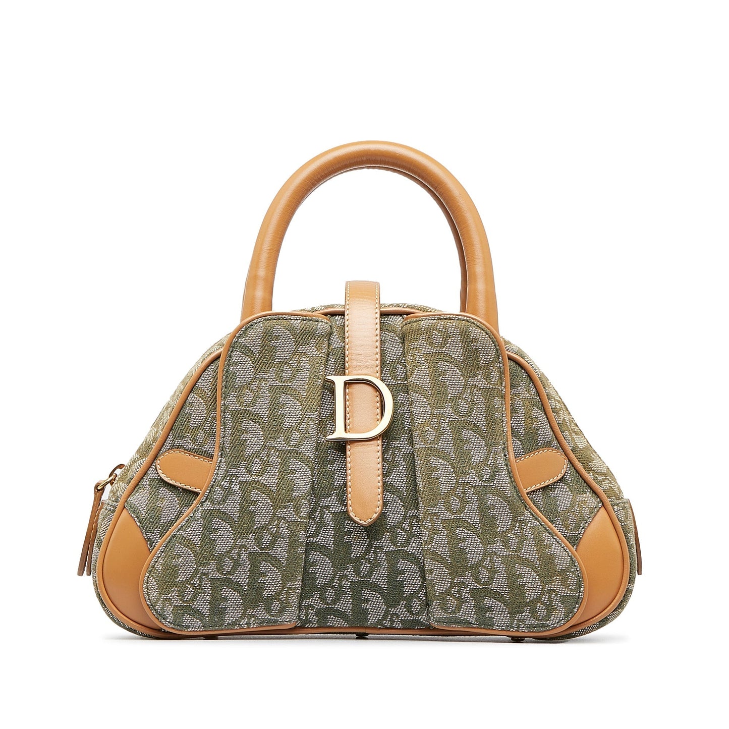 Luxury DiorOblique Double Saddle Bowler Handbag