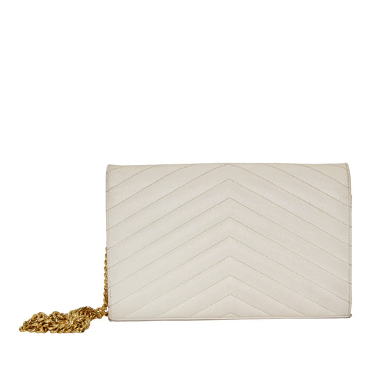 Yves Saint Laurent Monogram Matelasse Chain Wallet