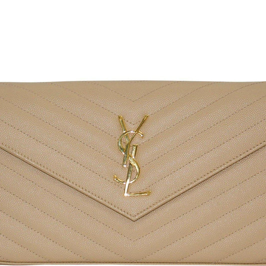 Yves Saint Laurent Monogram Matelasse Chain Wallet