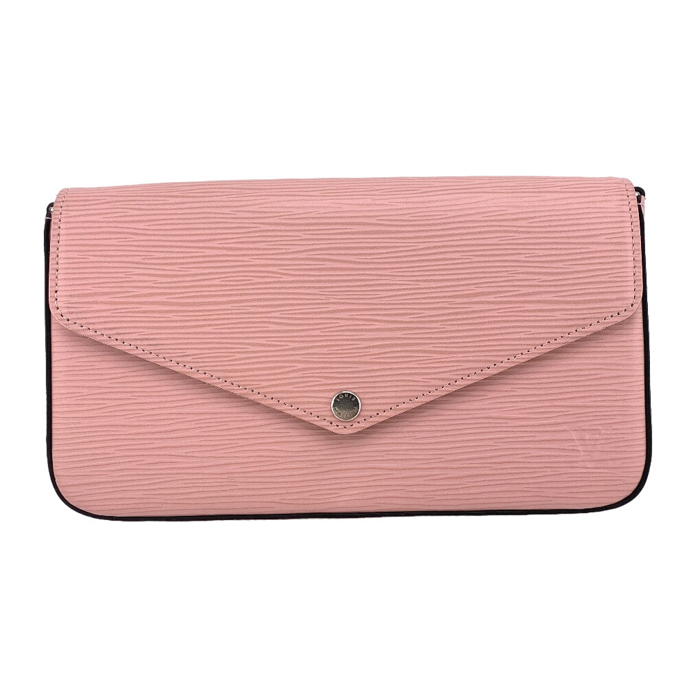 LOUIS VUITTON Long Wallet Purse M62467 leather pink Epi Pochette ferry