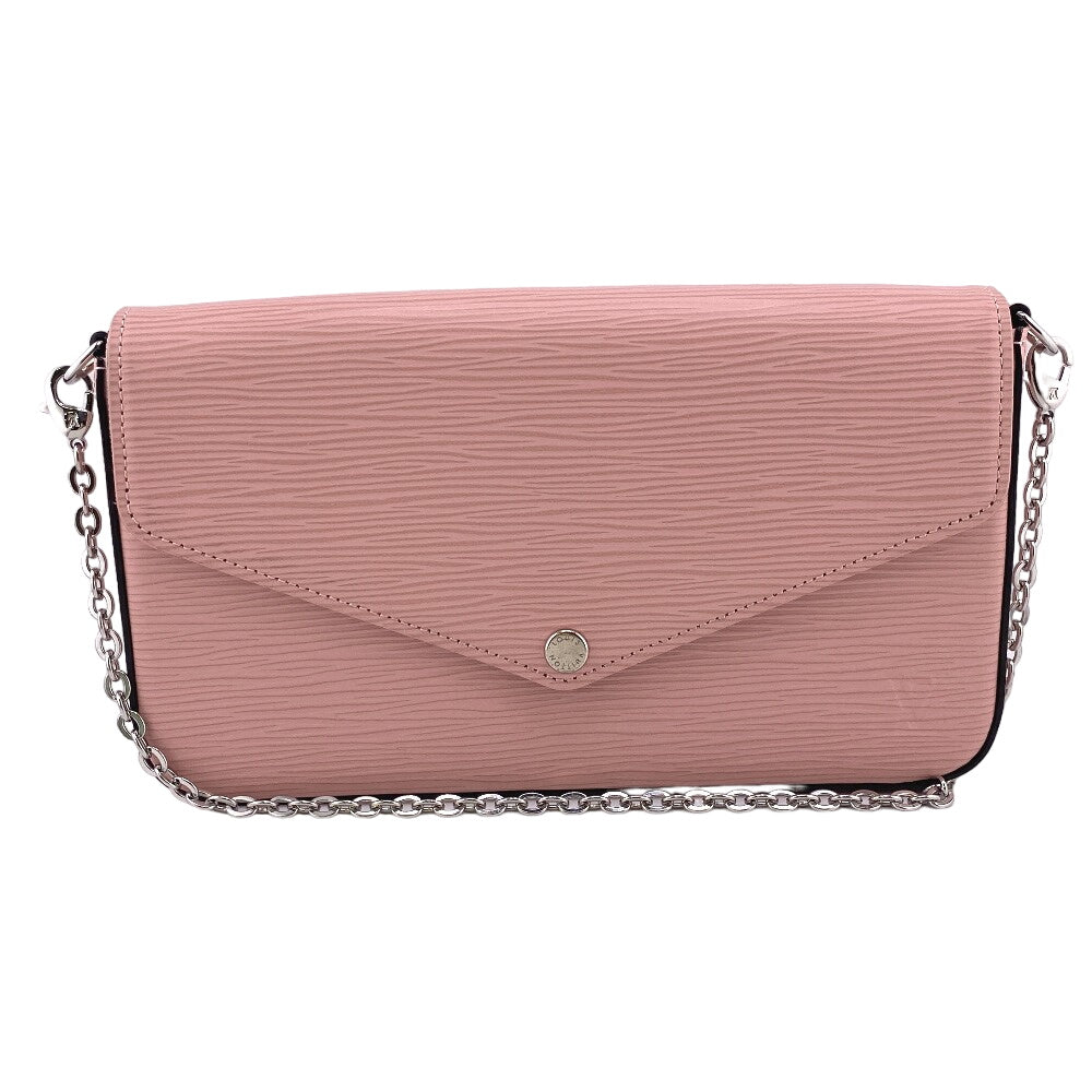 LOUIS VUITTON Long Wallet Purse M62467 leather pink Epi Pochette ferry