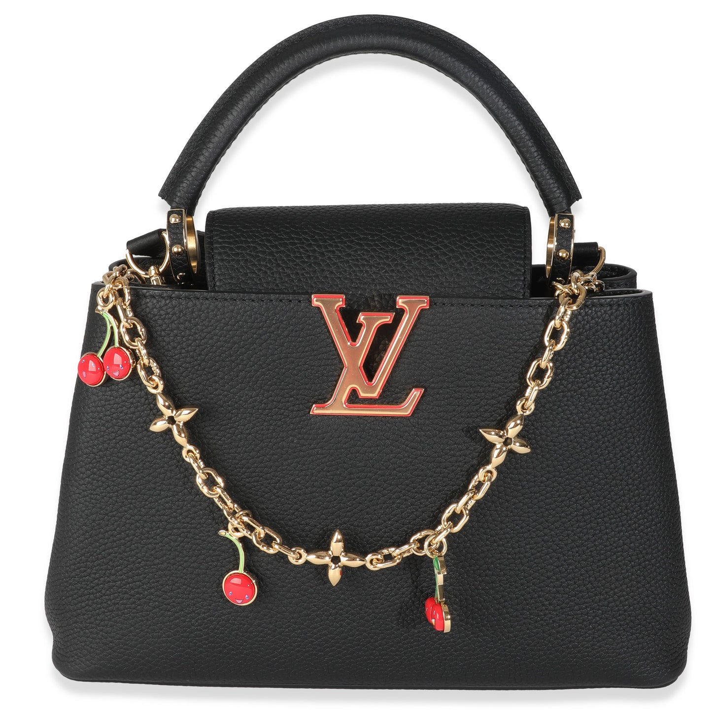 Louis Vuitton x TM Black Taurillon Capucines MM