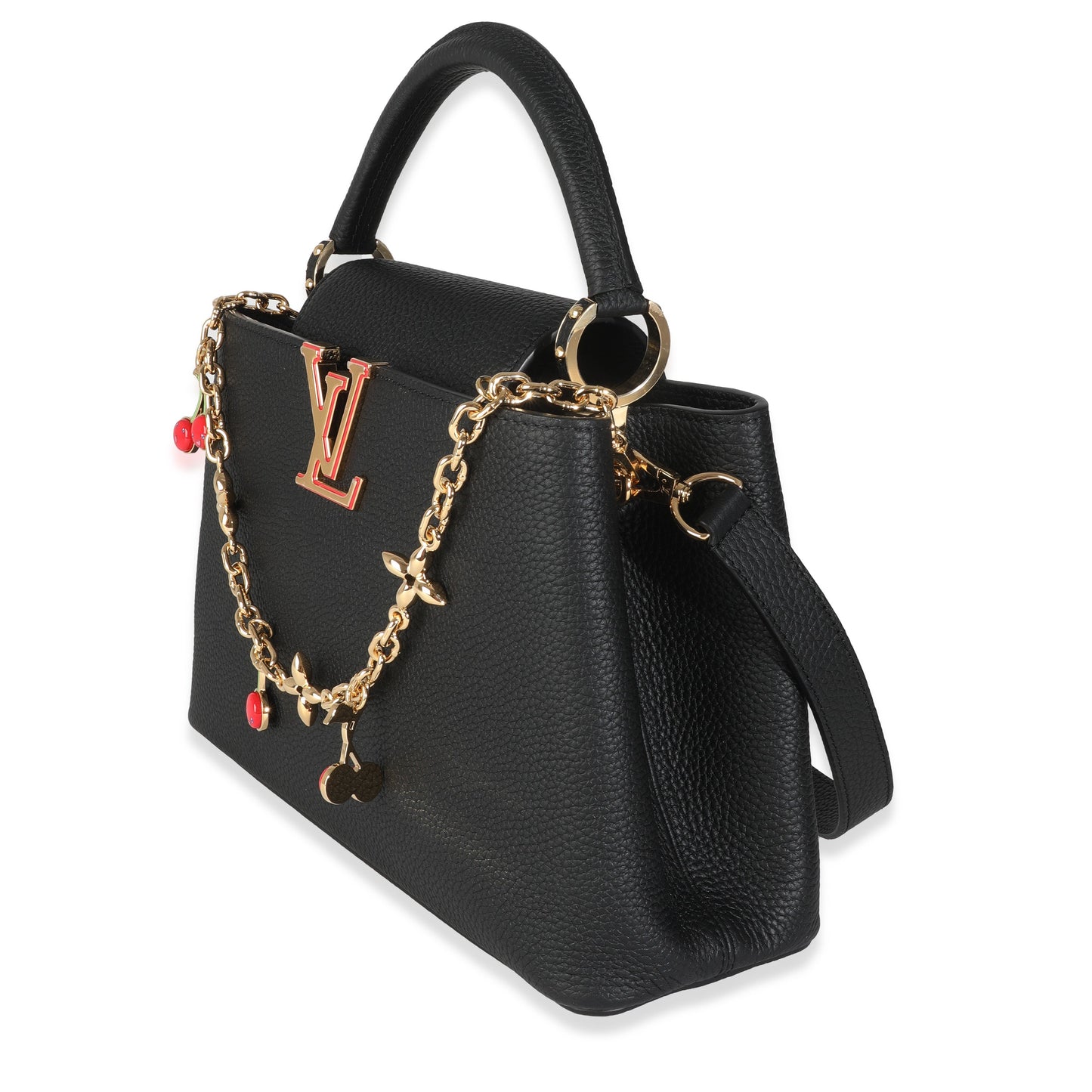 Louis Vuitton x TM Black Taurillon Capucines MM