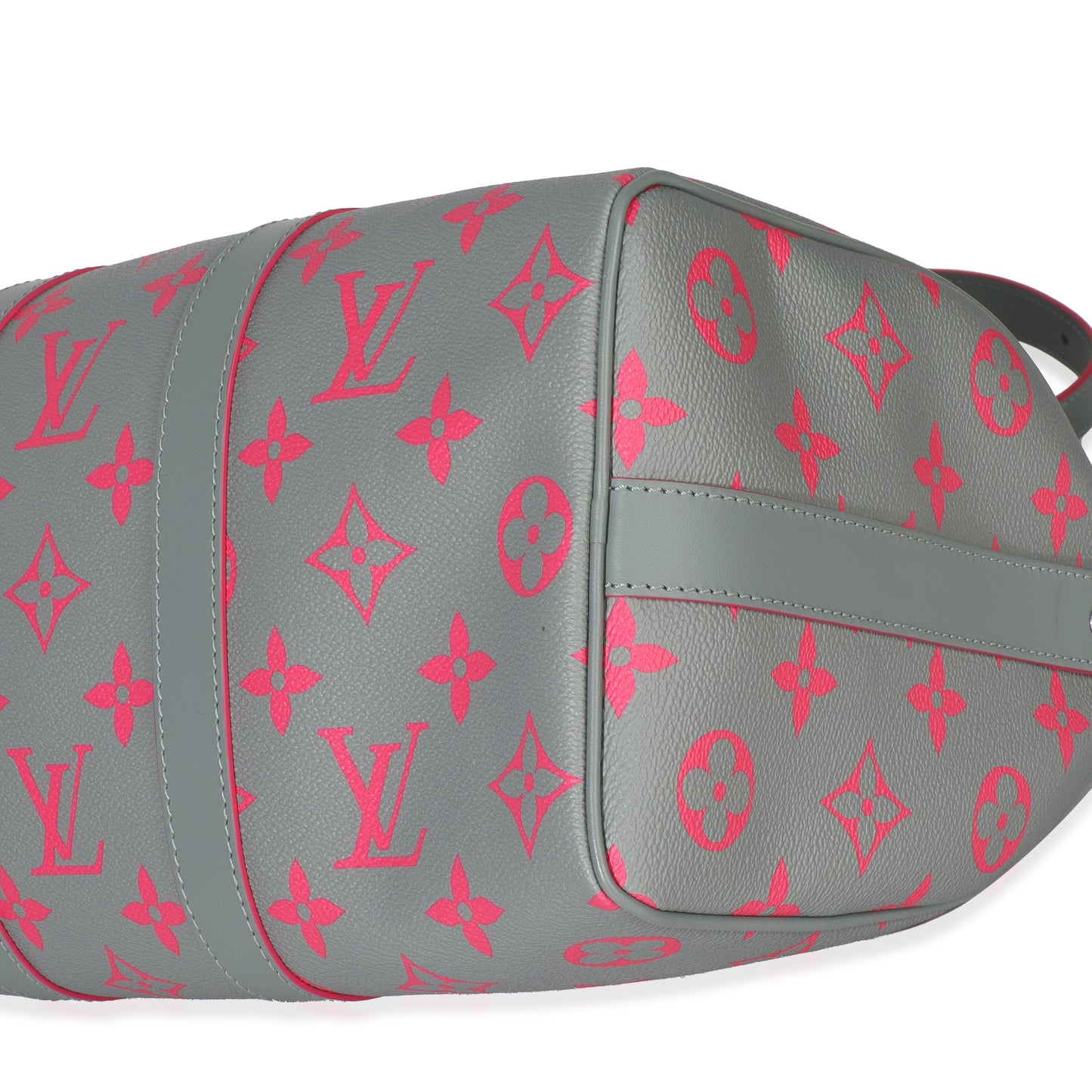 Louis Vuitton Grey Pink Monogram Glow Up Keepall Bandouliere 35