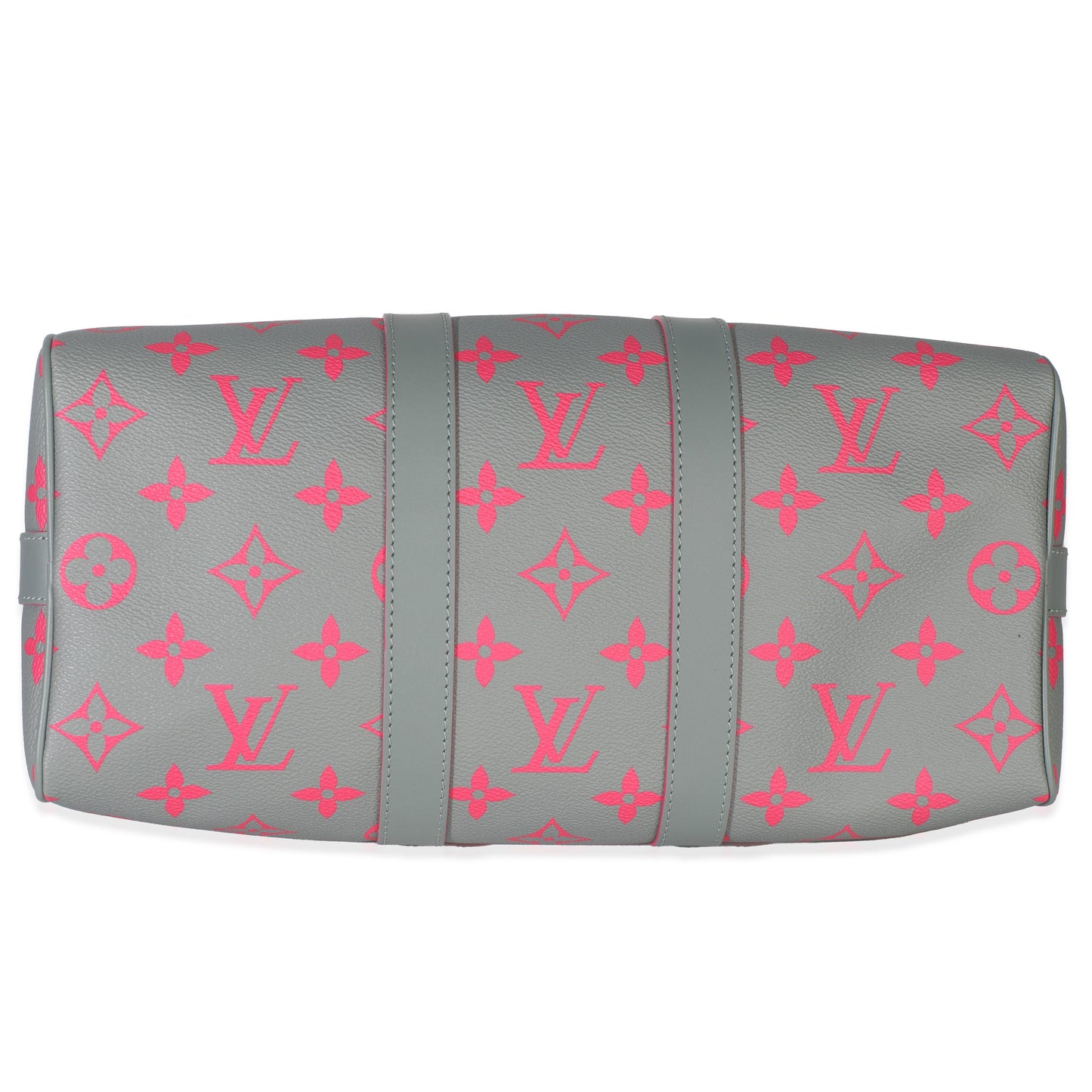 Louis Vuitton Grey Pink Monogram Glow Up Keepall Bandouliere 35