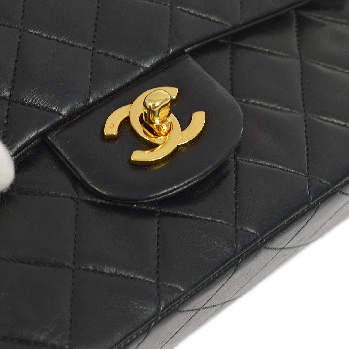 Chanel 1996-1997 Lambskin Small Classic Double Flap Bag