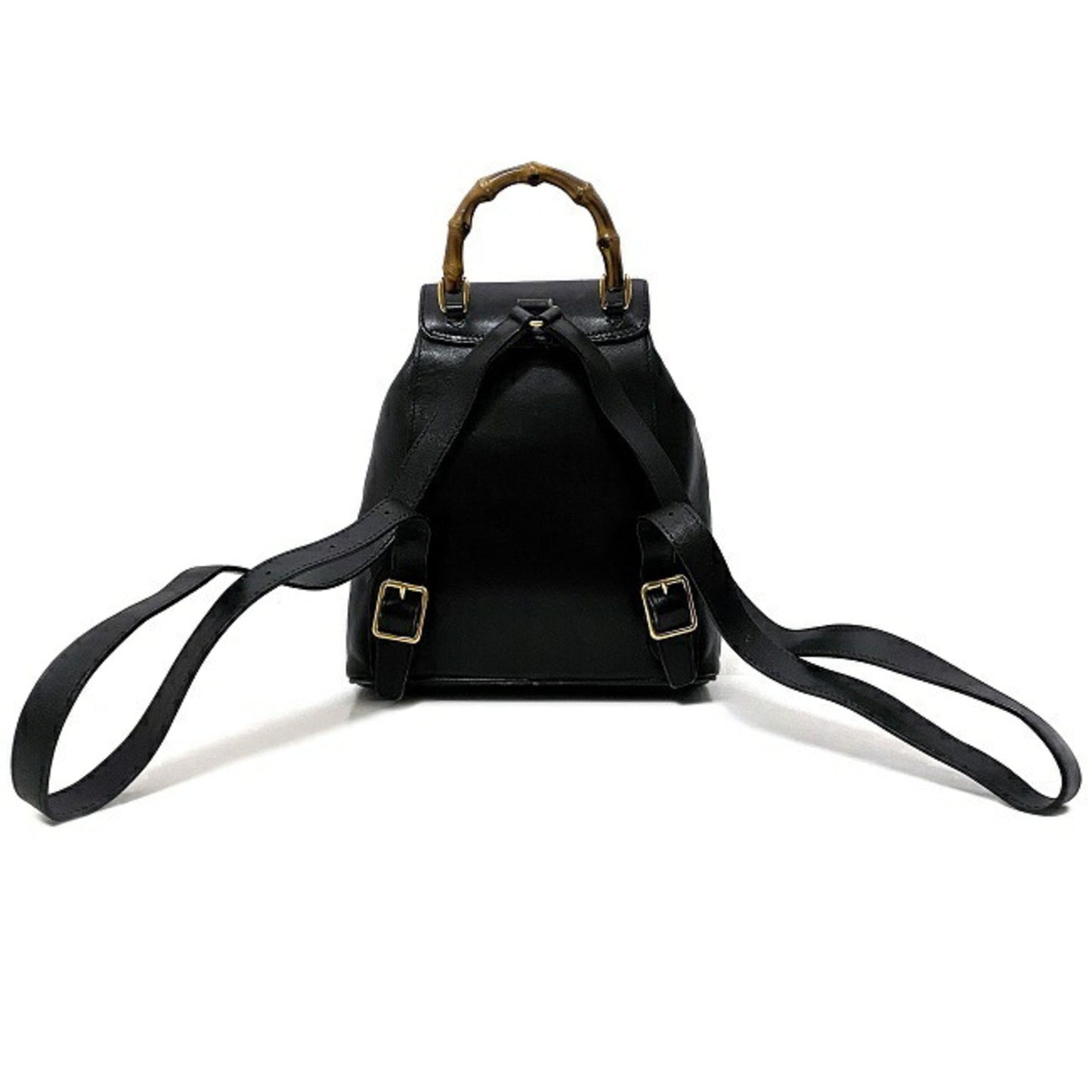 Gucci Bamboo  Leather Backpack Bag ()