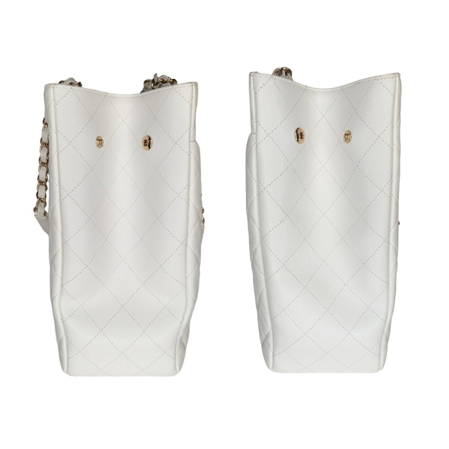 Luxury Chanel bag White Caviar Classic Timeless Tote
