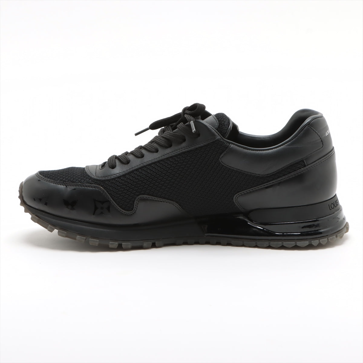 Louis Vuitton Lanew Line 21 Years Mesh X Leather Trainers 8 Men Black GO1211 Monogram  Bag