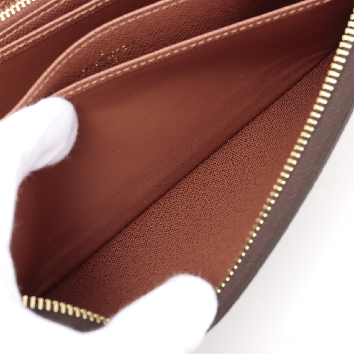 Louis Vuitton Monogram  Wallet M42616 Brown Round Zip Wallet