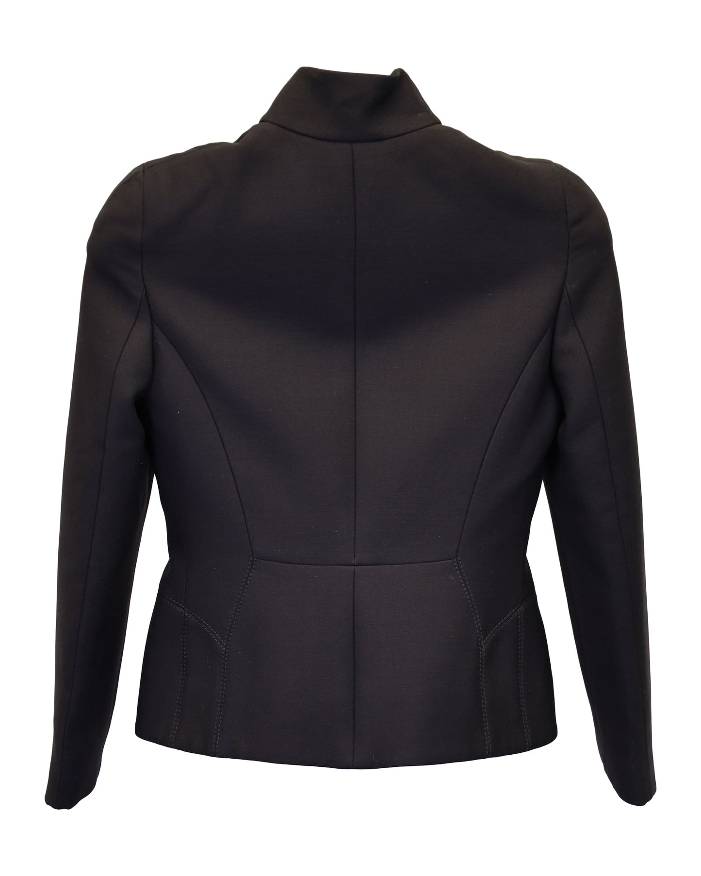 Luxury Gucci Trending 2025 Seamless Blazer in Black Wool and Satin