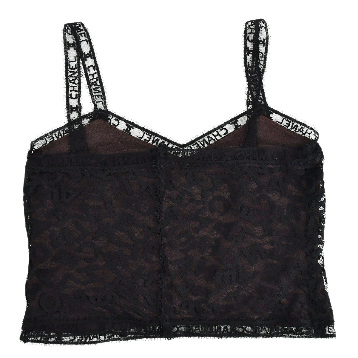 Luxury Chanel Setup Tops Skirt Black Brown 98A #42