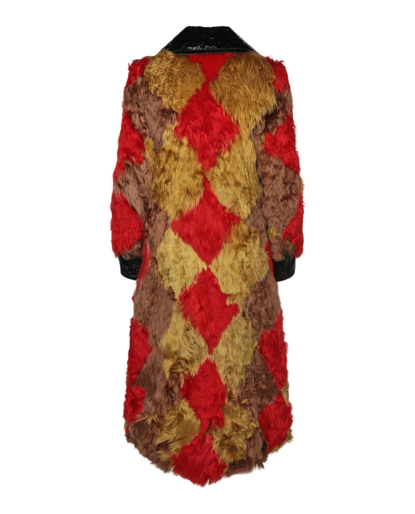 Gucci Embroidered Floral Fur Coat