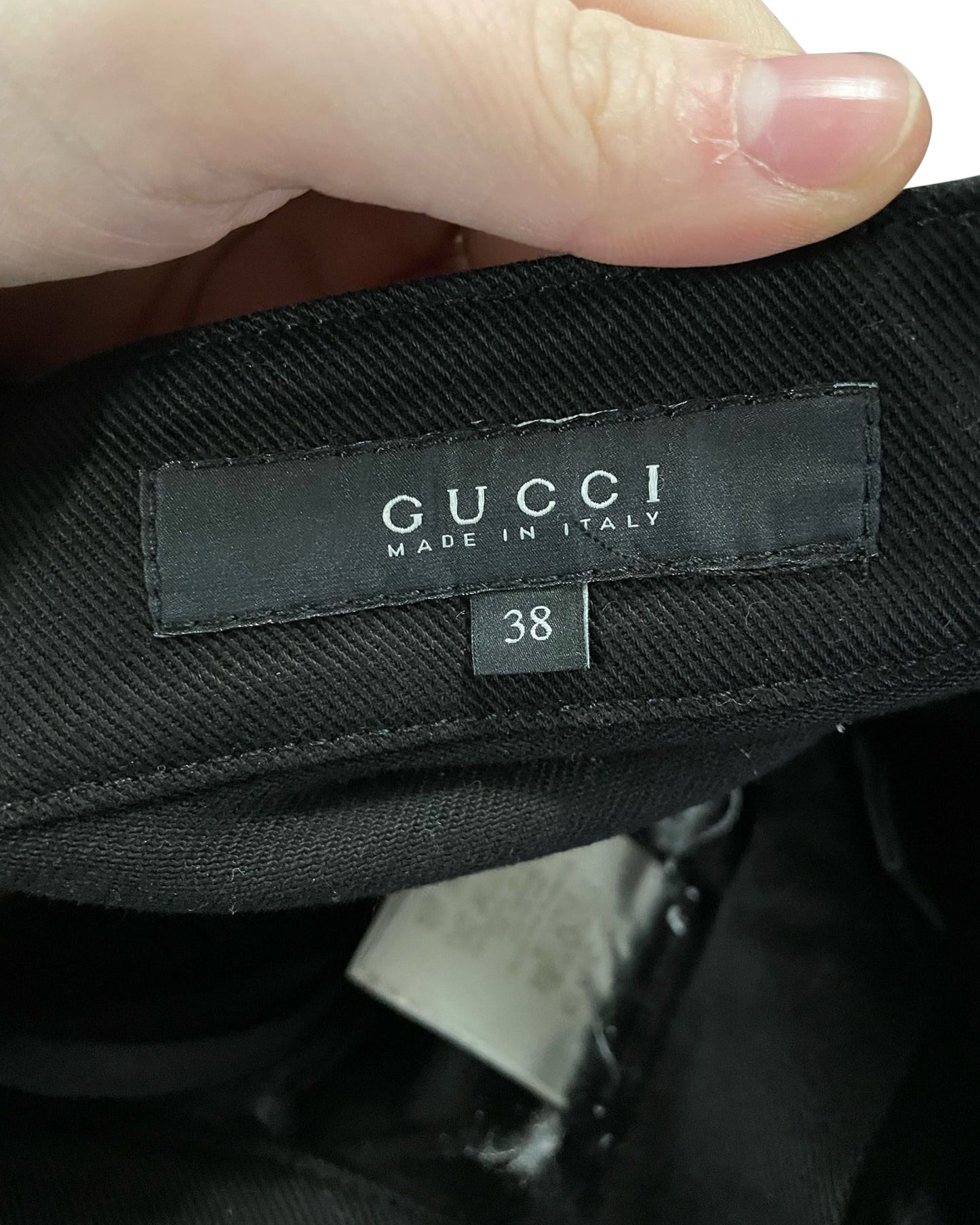 Luxury Gucci Trending 2025 Side Stripe Jeans in Black Cotton