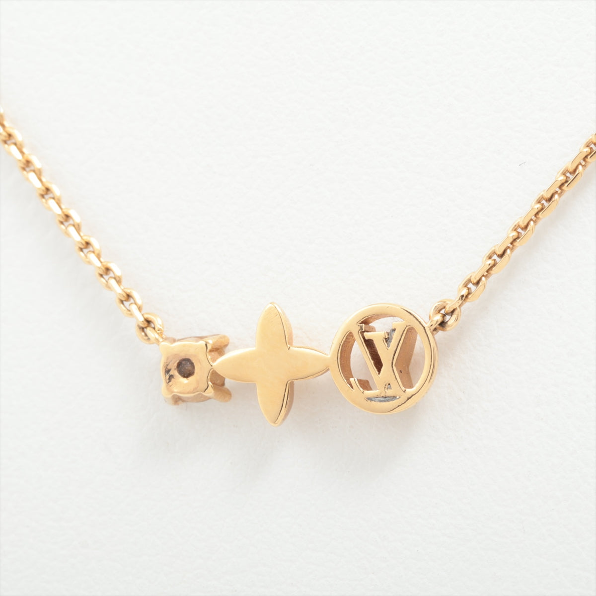 Louis Vuitton M00368 Collie Ptyle LE2283 Necklace GP  Rhinestone G