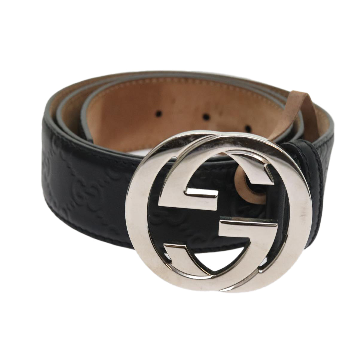 Luxury Gucci Trending 2025 GG Canvas ssima interlocking Belt Black