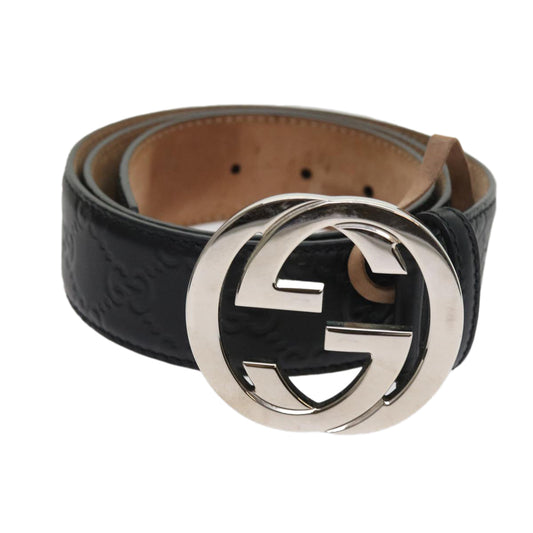 Luxury Gucci Trending 2025 GG Canvas ssima interlocking Belt Black