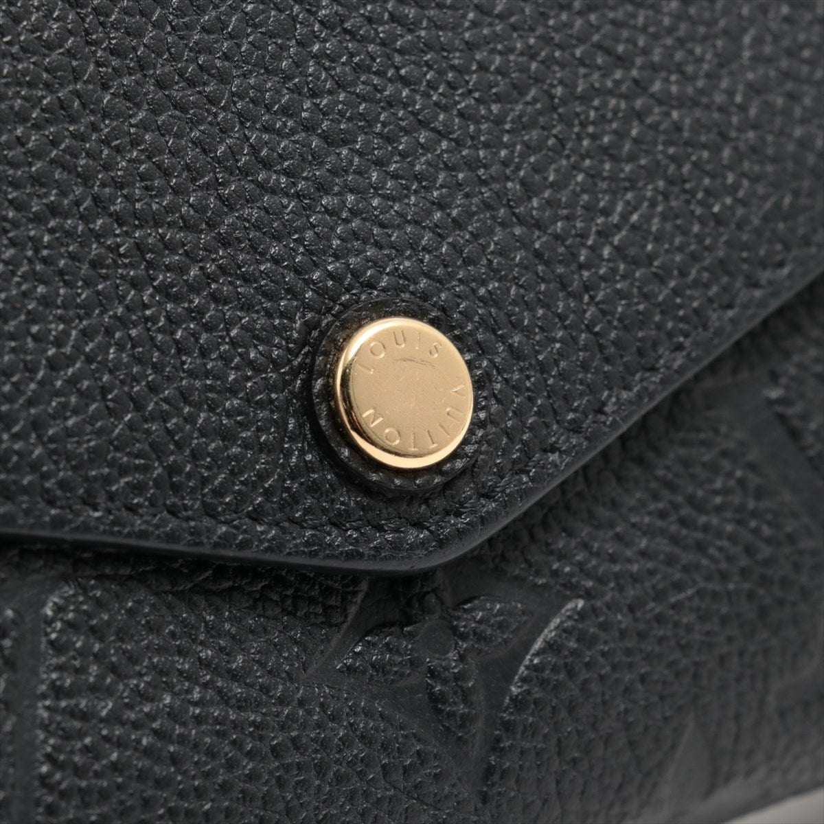 Louis Vuitton Monogram Emplant Portfolio M61182 Black Wallet