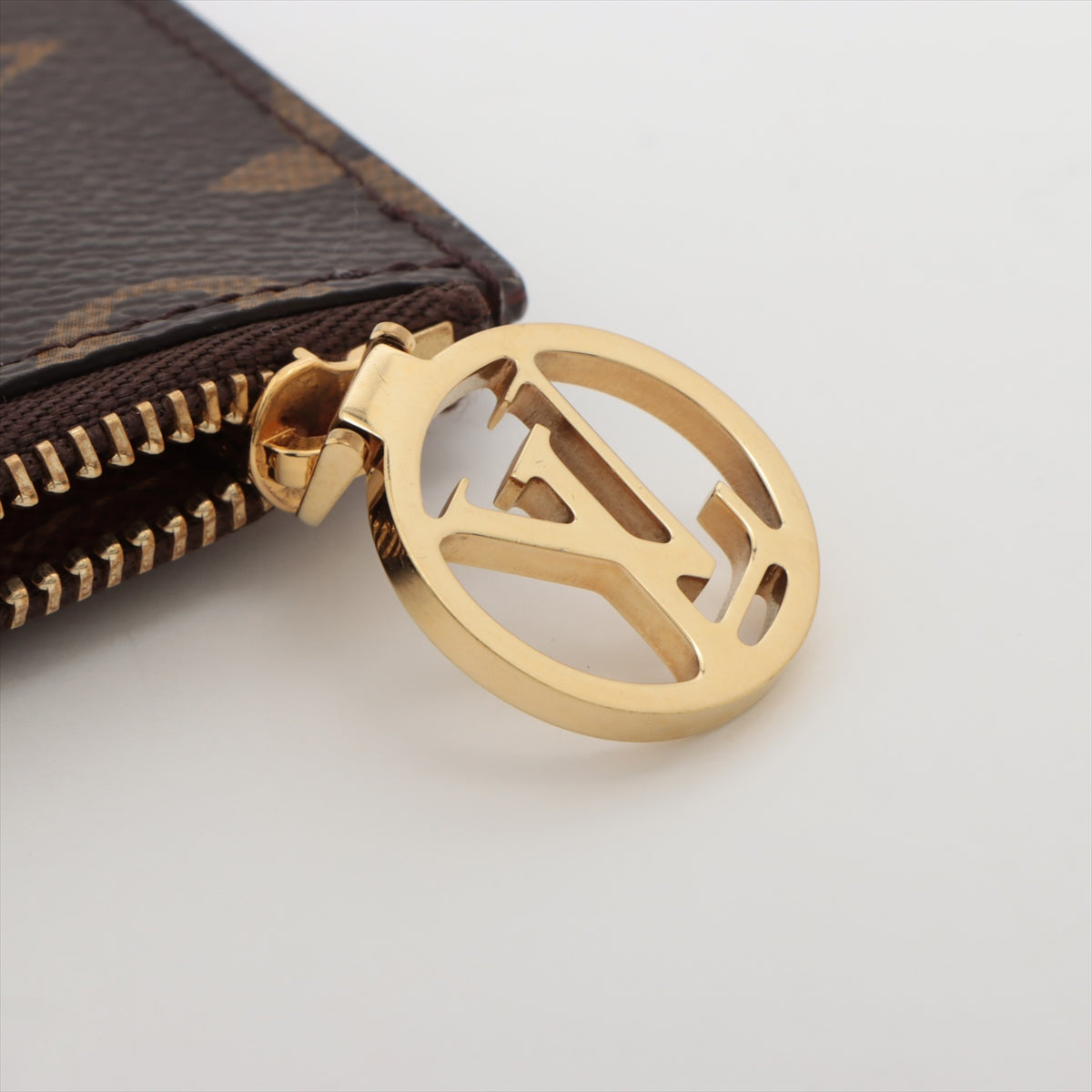 Louis Vuitton Monogram Port Jaeger Le Coultre Romy M81880 Brown Card Case
