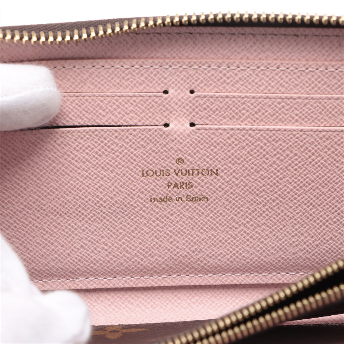 Louis Vuitton Monogram Portfolio Clemence M61298 Rose Valerie Round  Wallet