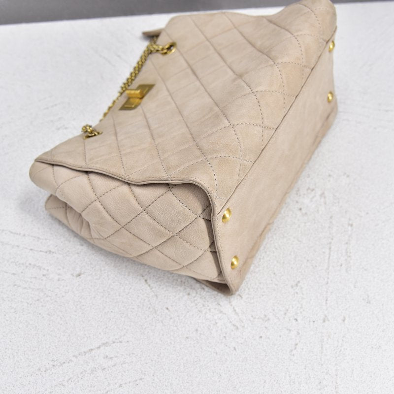 Luxury Chanel Reissue Quilted Caviar Chain Tote Bag