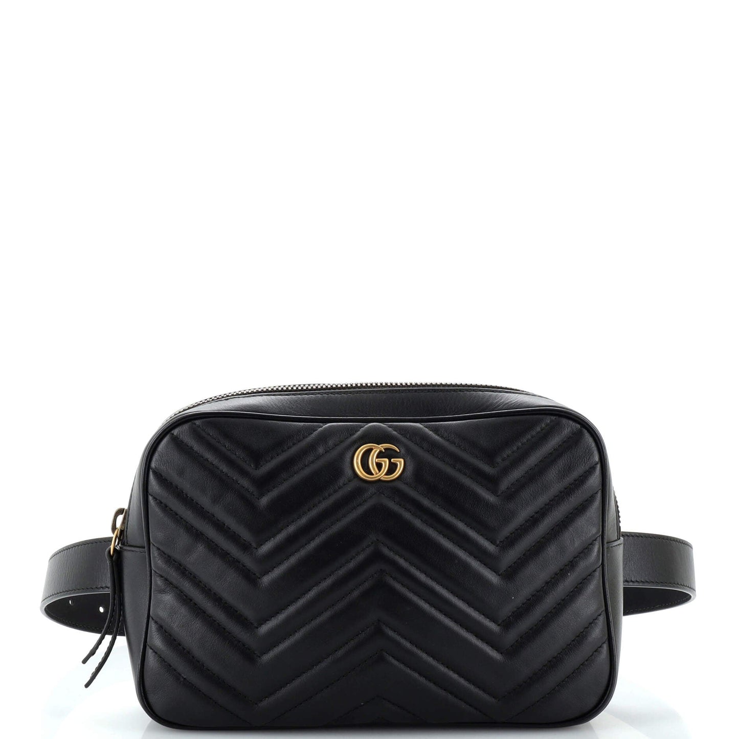 Luxury Gucci Trending 2025 GG Marmont Square Belt Bag Matelasse Leather